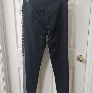 Victoria's Secret VSX Sport Knockout Tights Black Leggings with Side Logo